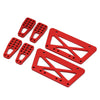 Aluminum Chassis Frame Lift Mount Kit for 1/10 RC Crawler Car Axial SCX10 DIY Upgrade Parts - 1 Set Red