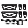 Aluminum Chassis Frame Lift Mount Kit for 1/10 RC Crawler Car Axial SCX10 DIY Upgrade Parts - 1 Set Black