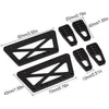 Aluminum Chassis Frame Lift Mount Kit for 1/10 RC Crawler Car Axial SCX10 DIY Upgrade Parts - 1 Set Black