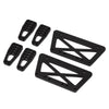 Aluminum Chassis Frame Lift Mount Kit for 1/10 RC Crawler Car Axial SCX10 DIY Upgrade Parts - 1 Set Black