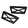 Aluminum Chassis Frame Lift Mount Kit for 1/10 RC Crawler Car Axial SCX10 DIY Upgrade Parts - 1 Set Black