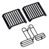 Metal Front Rear Light Cover Protective Shell for 1/10 RC Crawler Car Traxxas TRX4 Defender Body Shell Upgrade Parts - 1 Set Black