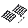 Metal Front Rear Light Cover Protective Shell for 1/10 RC Crawler Car Traxxas TRX4 Defender Body Shell Upgrade Parts - 1 Set Black