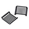 Metal Front Rear Light Cover Protective Shell for 1/10 RC Crawler Car Traxxas TRX4 Defender Body Shell Upgrade Parts - 1 Set Black