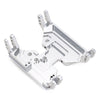 CNC Aluminum Transmission Base Gearbox Mount for RC Car Crawler Axial Capra 1.9 Unlimited Upgrade Parts - 1 Set Silver