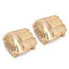 Brass Axle Diff Cover For 1/6 RC Crawler Car Axial SCX6 Jeep JLU Wrangler Upgrade Parts - 2Pc Set