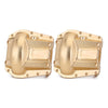Brass Axle Diff Cover For 1/6 RC Crawler Car Axial SCX6 Jeep JLU Wrangler Upgrade Parts - 2Pc Set