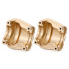 Brass Axle Diff Cover For 1/6 RC Crawler Car Axial SCX6 Jeep JLU Wrangler Upgrade Parts - 2Pc Set