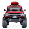 180*76mm Plastic Roof Trunk Luggage Storage Box Decoration for 1/10 RC Crawler Car Axial SCX10 90046 Traxxas TRX4 - 1 Set Red