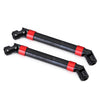 Metal Steel Heavy-Duty Drive Shaft For 1/6 Axial SCX6 Jeep JLU Wrangler Upgrade Parts - 2Pc Red