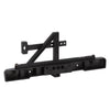Metal Rear Bumper with LED Lights for 1:10 RC Crawler Car Axial SCX10 90046 Traxxas TRX4 - 1 Set Black