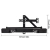 Metal Rear Bumper with LED Lights for 1:10 RC Crawler Car Axial SCX10 90046 Traxxas TRX4 - 1 Set Black