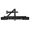 Metal Rear Bumper with LED Lights for 1:10 RC Crawler Car Axial SCX10 90046 Traxxas TRX4 - 1 Set Black