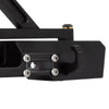 Metal Rear Bumper with LED Lights for 1:10 RC Crawler Car Axial SCX10 90046 Traxxas TRX4 - 1 Set Black