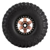 120*42mm 1.9" Wheel Rims Tires Set for 1:10 RC Rock Crawler Car Traxxas TRX4 Axial SCX10 90046 Redcat Gen8 - 4Pc Brown