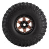 120*42mm 1.9" Wheel Rims Tires Set for 1:10 RC Rock Crawler Car Traxxas TRX4 Axial SCX10 90046 Redcat Gen8 - 4Pc Brown