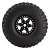 120*42mm 1.9" Wheel Rims Tires Set for 1:10 RC Rock Crawler Car Traxxas TRX4 Axial SCX10 90046 Redcat Gen8 - 4Pc Black