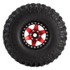 120*42mm 1.9" Wheel Rims Tires Set for 1:10 RC Rock Crawler Car Traxxas TRX4 Axial SCX10 90046 Redcat Gen8 - 4Pc Red