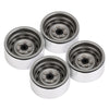 Negative Offset 3mm Metal 1.9" Beadlock Wheel Rim Hub for 1/10 RC Crawler Car Axial SCX10 90046 Traxxas TRX4 D90 - 4Pc Gray