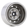 Negative Offset 3mm Metal 1.9" Beadlock Wheel Rim Hub for 1/10 RC Crawler Car Axial SCX10 90046 Traxxas TRX4 D90 - 4Pc Gray