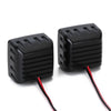 5-13V 28X28mm Super bright A-pillar Light Square Lamp for 1/6 1/8 RC Crawler Car Axial SCX6 Wraith Upgrade Parts - 2Pc Set