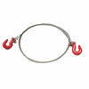 Metal Tow Hook & Steel Tow Rope for 1:10 RC Rock Crawler - 1 Set Red
