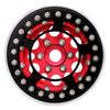 Aluminum Alloy 1.9" Beadlock Wheel Rim Hub for 1/10 RC Crawler Car Axial SCX10 90046 Traxxas TRX4 Redcat Gen8 - 4Pc Red