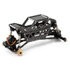 Carbon Fiber & Aluminum Rock Buggy Frame Roll Cage Body Shell for 1/24 RC Crawler Car Axial SCX24 Upgrade Parts - 1 Set