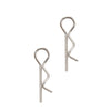 Universal Stainless Steel Body Shell R Clips Pins for 1/10 RC Cars - 50Pcs