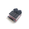 1-8S Indicator Li-ion Lipo Li-Fe Battery Tester Low Voltage Buzzer Alarm for RC Car RC Boat RC Drone Tool