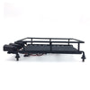 R/C Scale Accessories : Roof Rack Luggage Carrier & Light Bar For 1:10 Crawlers - 1 Set Black