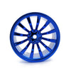 52*26mm Wheel Rim Tire Hub for 1/10 RC On Road Touring Car - 4Pc Set Blue