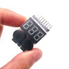 1-8S Low Voltage Buzzer Alarm Lipo Battery Voltage Indicator Tester for RC Car Boat & Drone - 1Pc