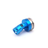 Aluminum Magnetic Stealth Invisible Body Post Mount for 1:10 RC Cars - 4Pcs Blue