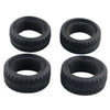 High Grip Black Rubber Tyre for 1:10 4WD RC On Road Touring Car - 4Pcs