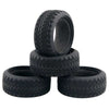 High Grip Black Rubber Tyre for 1:10 4WD RC On Road Touring Car - 4Pcs